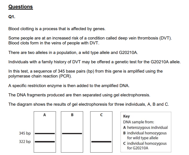 <p>Devise an investigation to determine the optimum number of cycles for the polymerase chain reaction used to amplify the DNA for this test. (4)</p>