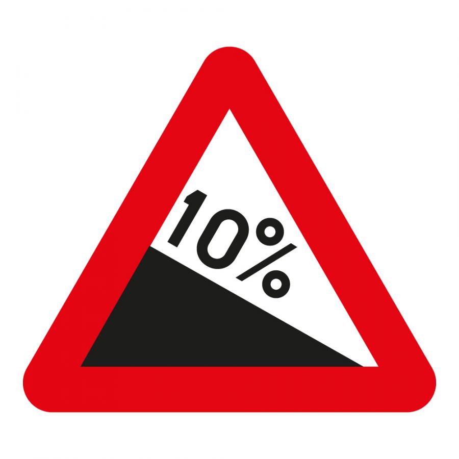 <p>gevaarlijke afdaling</p>