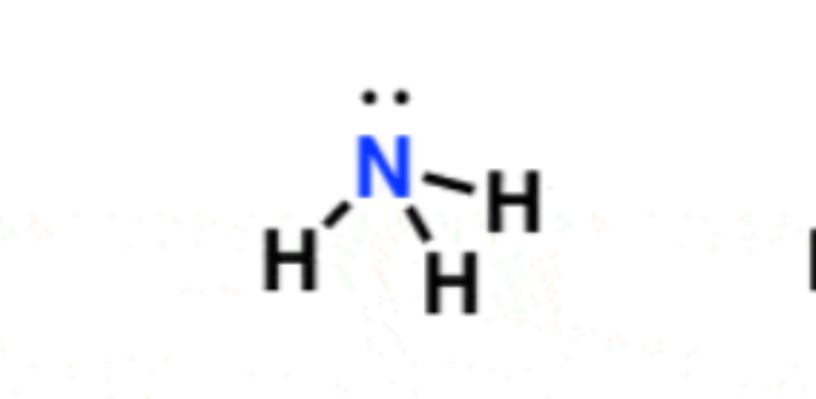<p>Trigonal pyramidal 107°</p>