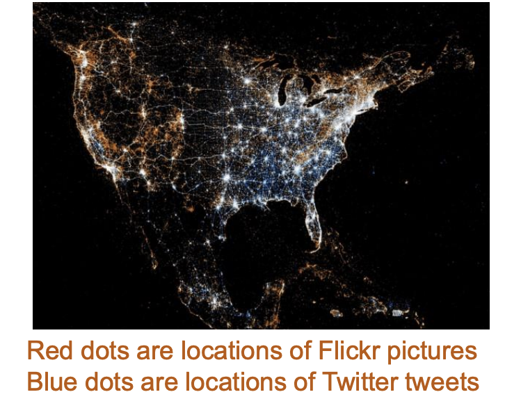 <p>For the geographic pattern shown below, which data model is more appropriate: Vector or Raster?</p>