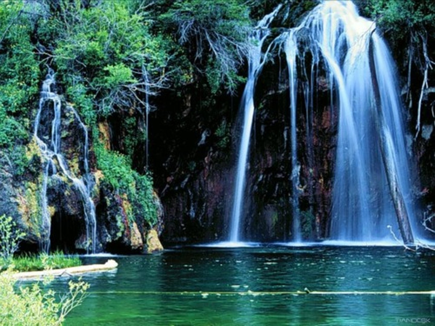 <p>a waterfall</p>