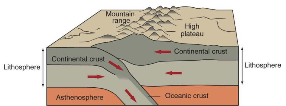 <p>continental-continental convergent boundary</p>