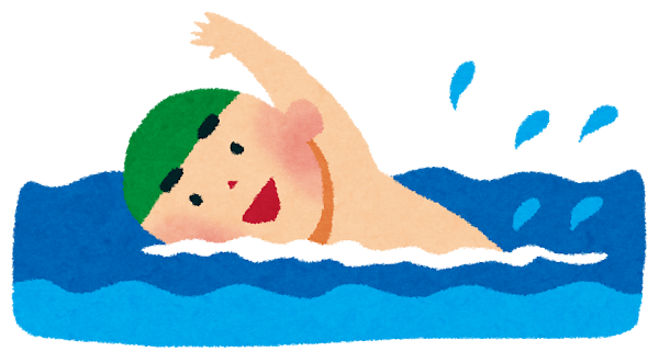 <p>かいすいよくにいく</p><p>go swimming in the ocean</p>