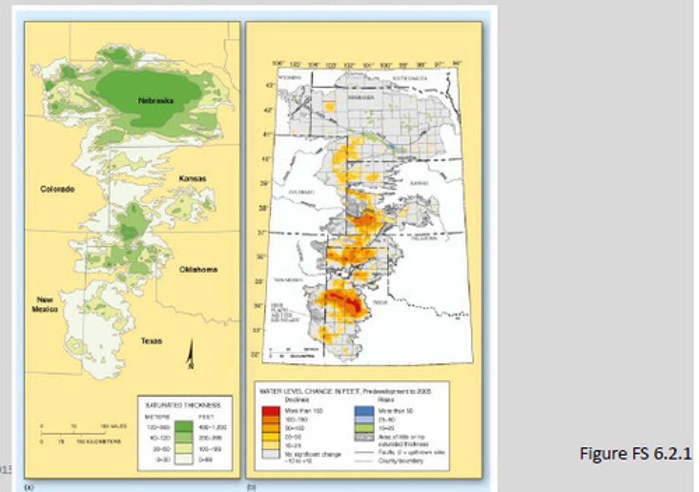 <p>- Ogallala Sandstone</p><p>- Large overdrafts</p><p>- Government subsidies favor water-loving corn</p><p>- By 2020, 1/4 of water will have been mined</p>