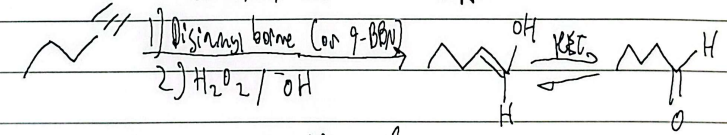 <p>terminal; product is an aldehyde, enol is anti-mark</p>