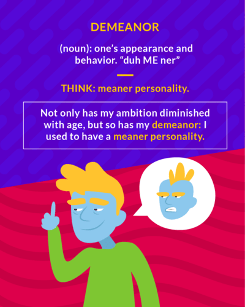 <p>behavior; manner of conducting oneself</p><p>(noun) one’s appearance and behaviour</p>