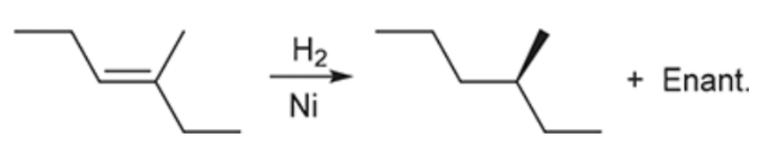 <p>Syn addition of 2 Hydrogens</p><p>Simply turns an alkene into an alkane</p>