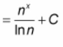 <p>? = [n^(x) / ln(n)] + C</p>
