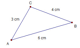 A triangle whose sides are not congruent.