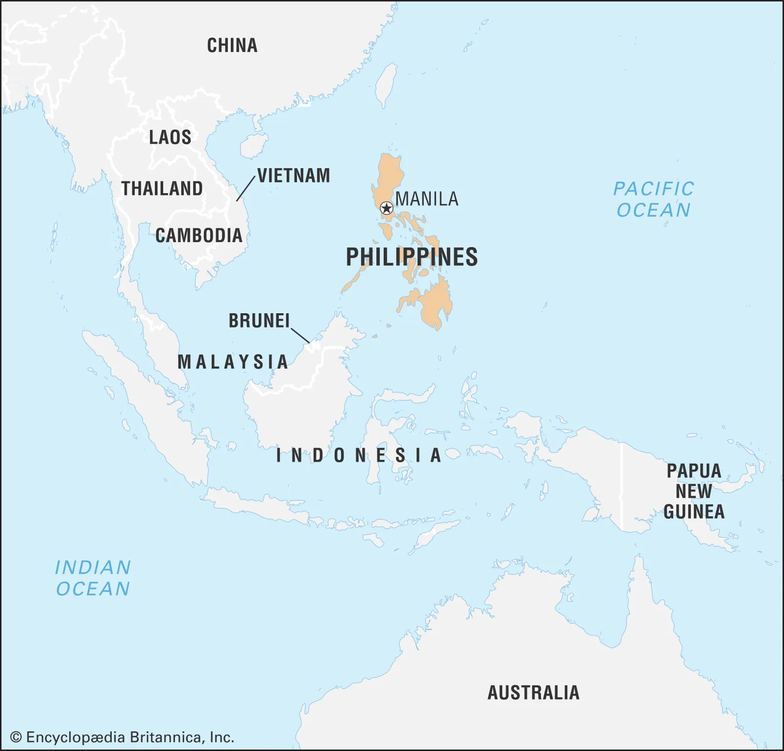 <p>Cluster of islands in the Pacific Ocean</p>