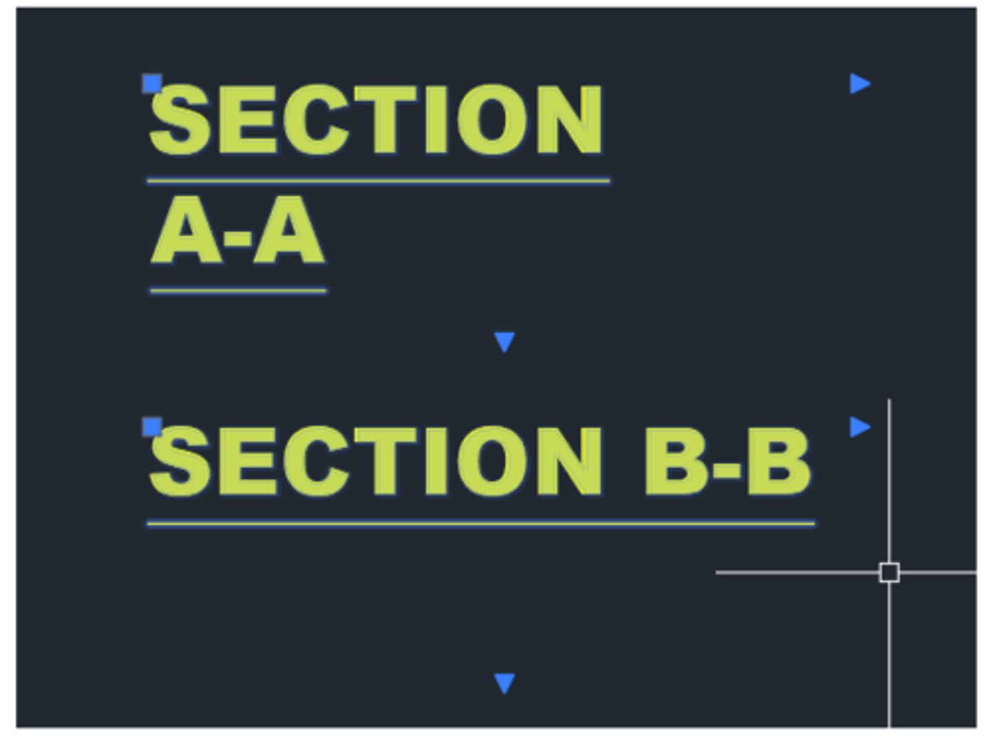 <p>Edit the text and remove the carriage return or extra spaces causing the line break after SECTION.</p><p>3 multiple choice options</p>