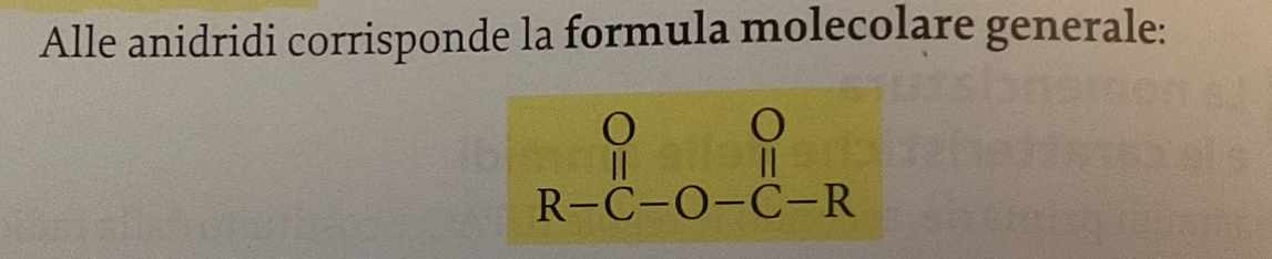 <p>composti derivati degli acidi carbossilici con gruppo funzionale —CO-O-CO—</p><p></p>