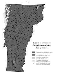 <p>Moist wooded areas, grasslands near water, breed in vernal pools, freeze-tolerant brumation, found throughout VT (S5)</p>