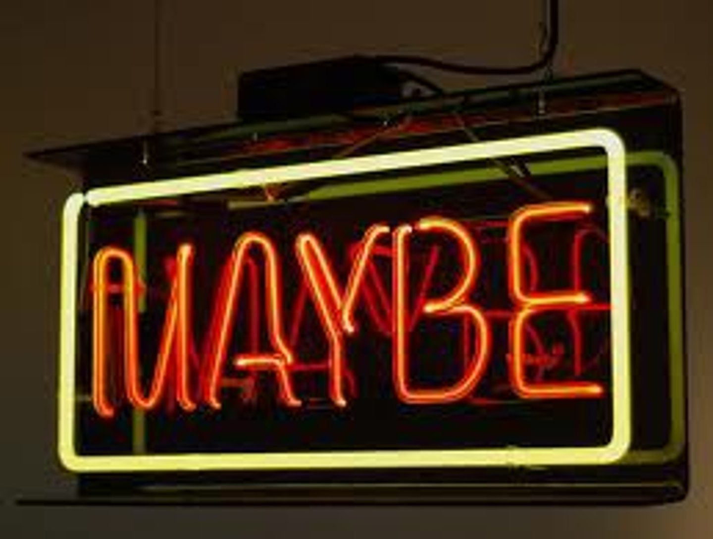 <p>perhaps/maybe</p>