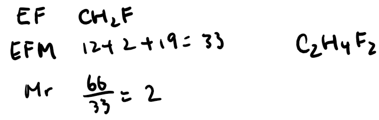 Example of molecular formula with C,H,F