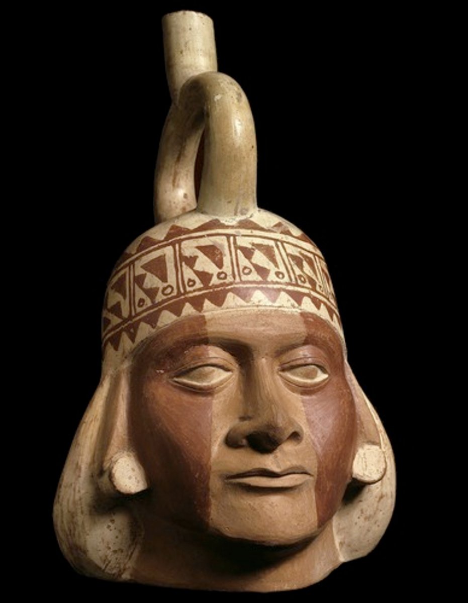 <p>a culture that thrived in the Andean region from about 400 B.C. to 600 A.D.; built canals to bring water to their desert homeland</p>