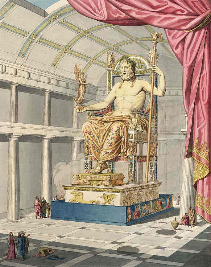 <p>Olympian Zeus statue</p>