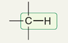 <p>Hydrogens on a SP3 hybridized carbon</p>