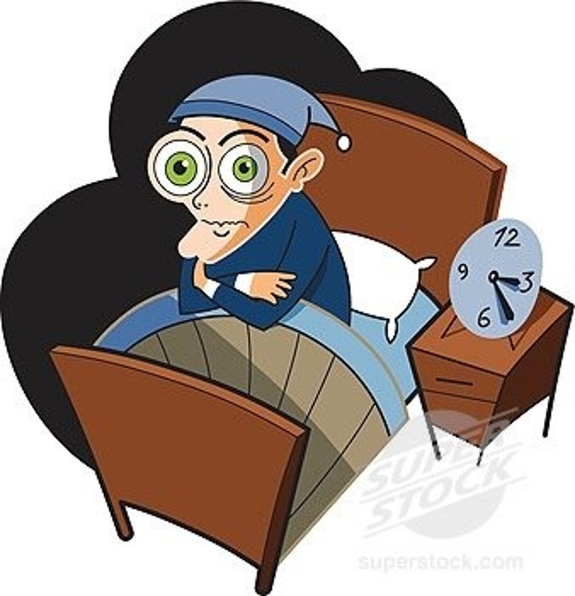 <p>a sleep disorder that involves difficulty falling or staying asleep</p>