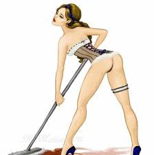 <p>cleaning lady</p>