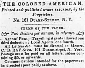 <p><strong>black-owned newspaper</strong> founded by <strong>Charles Ray & Samuel Cornish</strong></p><ul><li><p>advocated for social & political progress of free black communities as platform for activism</p></li><li><p>wanted <strong>peaceful, gradual emancipation of slaves</strong></p></li><li><p>counter-narrative to proslavery rhetoric in the South</p></li><li><p>most famous article “why we should have a paper”</p></li></ul><p></p>