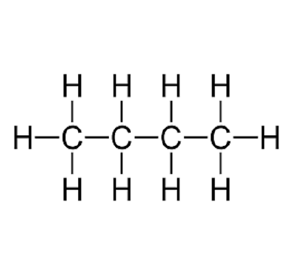 <p>four carbons with single bonds</p>