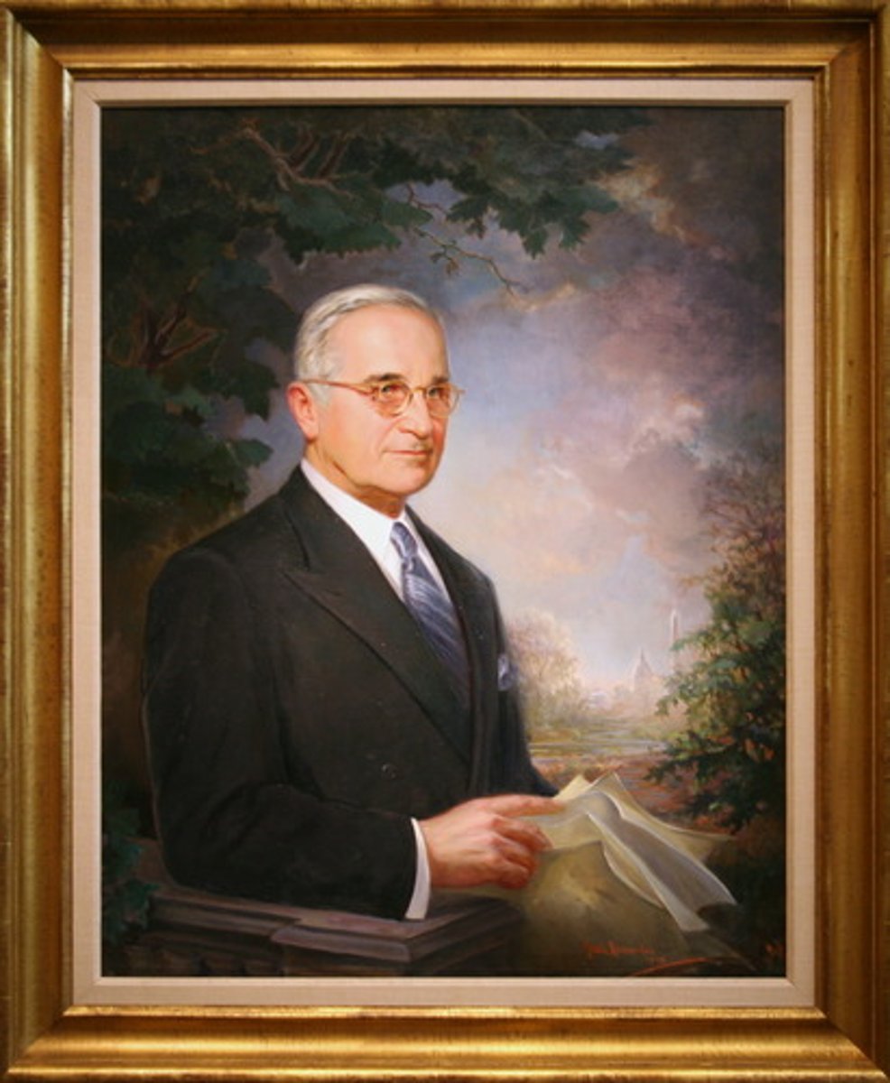 <p>Became U.S. President after the current/sitting president (FDR) died . Chose to drop the atomic bombs on Japan to end the war. </p>