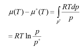<p>μ = J mol-1 p = Pa = J m-3</p>