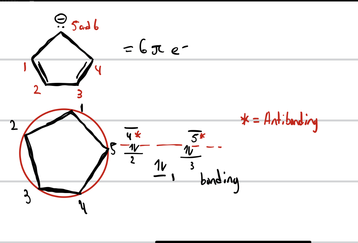 <p>Aufbau principle = fill the lowest energy first</p><p>Pauli Exclusion principle = only two electrons per orbital</p><p>hund’s rule = Orbitals of the same energy receive one electron</p><p></p><ol><li><p><span>Fill the lowest energy orbital</span></p></li><li><p><span>No orbital may hold more than two electrons, and they must be of opposite spin</span></p></li><li><p><span>When filling degenerate orbitals (orbitals of the same energy), each orbital receives one electron, then the degenerate orbitals receive a second electron of the opposite spin</span></p><ul><li><p><span>AFTER hybridization - only one row (put one spin on each line firs,t then fill the others</span></p></li><li><p><span>BEFORE hybridization - 2 or more rows (fill the lowest line before moving to higher lines</span></p></li><li><p><span>Look up atom in periodic table - column # = valence electrons</span></p></li></ul></li></ol><p></p>