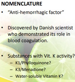 <p>VITAMIN K</p>