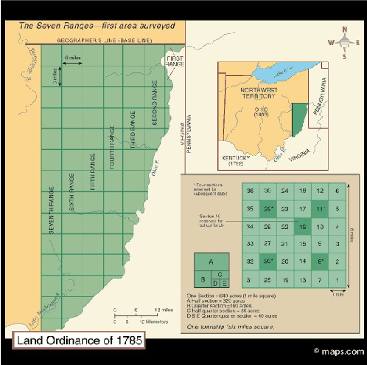 <p>The goal was to raise money through the sale of land in the territory west of the states. It was important because it established the precedent by which the US would expand westward across North America by the admission of new states. (date)</p>