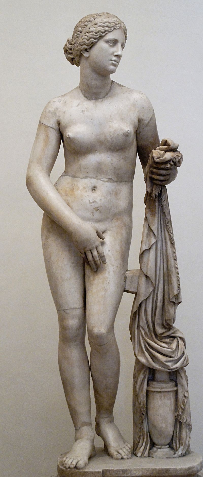 <ul><li><p>Modelled after his wife Phryne, a well-known figure in Athens as it was constructed</p></li></ul><p></p>