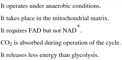 <p>Which statement about the citric acid cycle is true?</p>