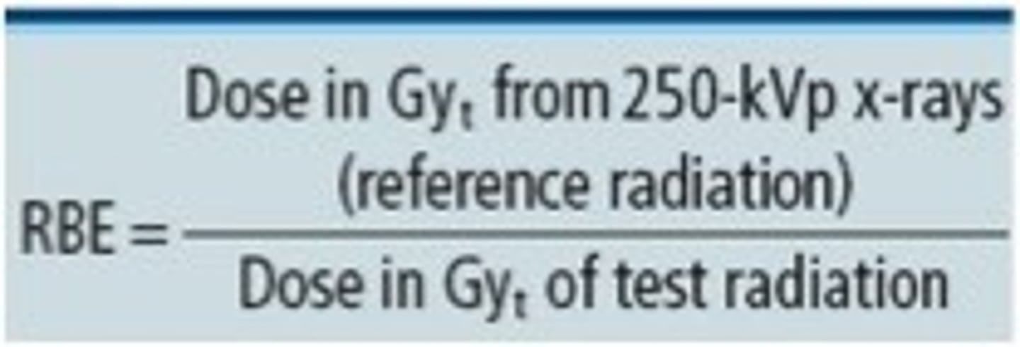 <p>The effectiveness of a test radiation to the dose of 250 KV x-ray.</p>