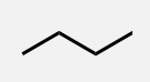 <p>A linear alkane with 4 carbon atoms.</p>