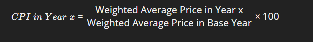 <p>Base year - First year with which the prices of subsequent years are compared<br>Inflation rate - Percentage change in annual CPI </p>