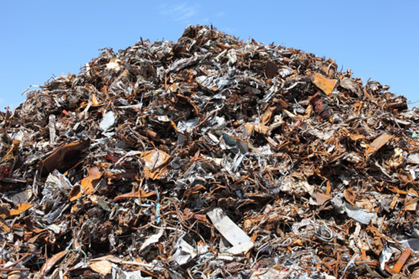 <p>used scrap metal that has been collected from consumers</p>