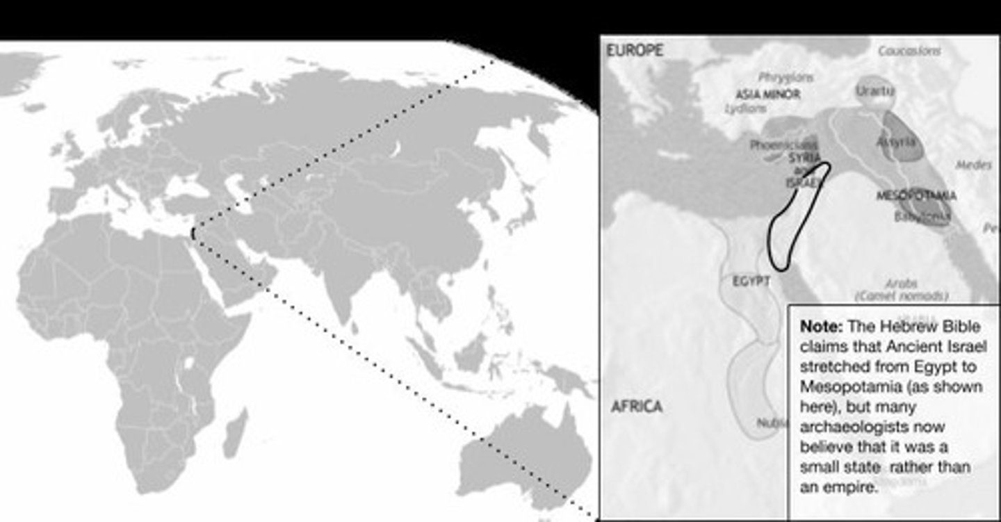 <p>Ancient Israel was located in the Middle East.</p>