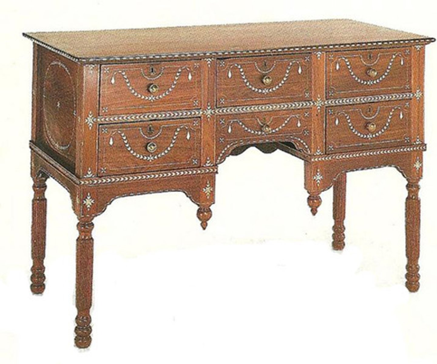<p>Utility table / cabinet introduced to hold and display religious icons.</p>