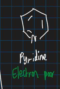 <p>Is pyridine electron rich or poor? </p>