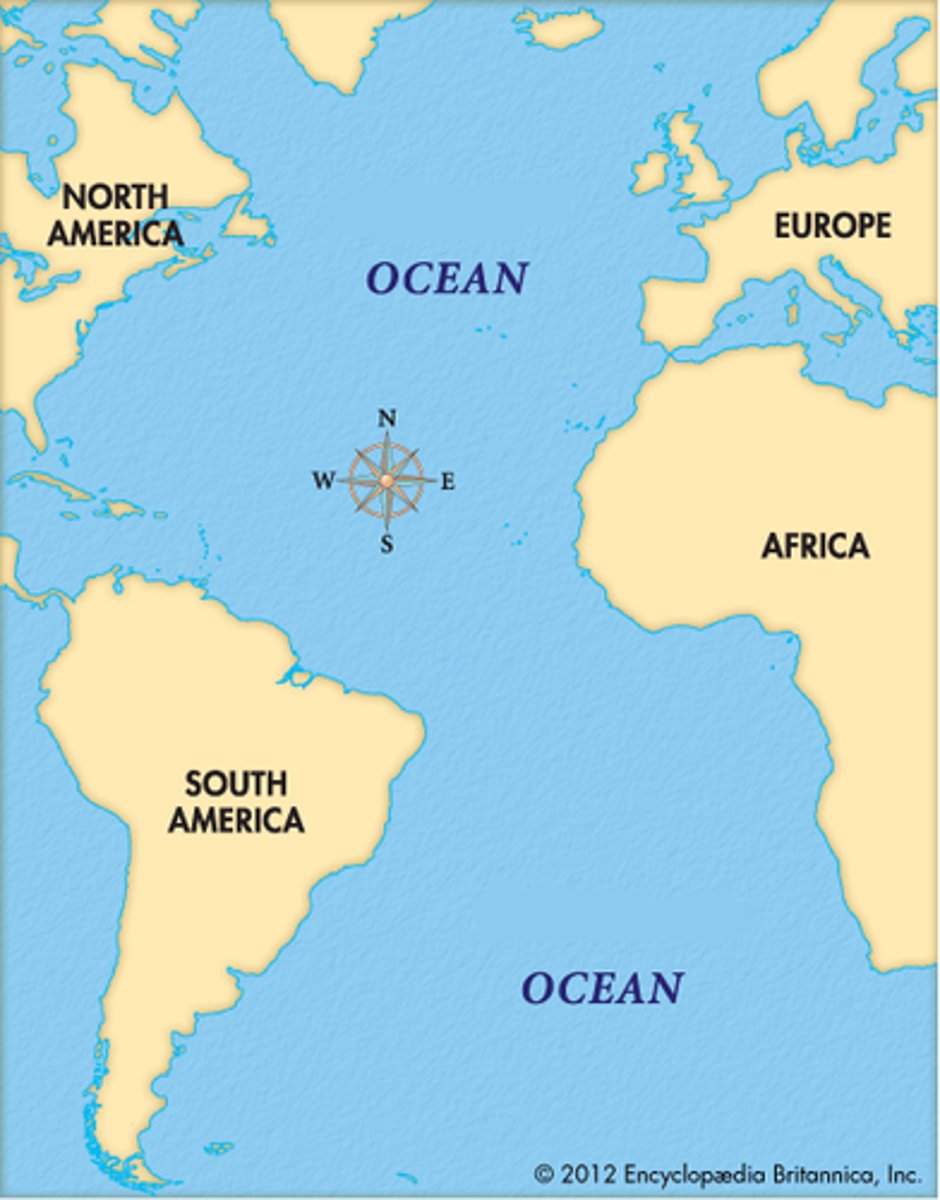 <p>Ligne de télégraphe placé sur le plancher océanique de l'Atlantique</p>