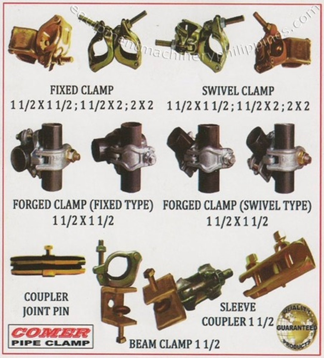<p>Pipe clamps</p>