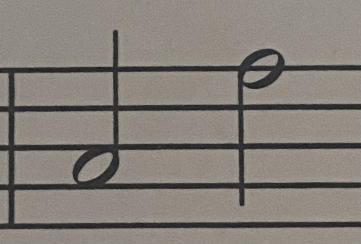 <p>Name the Left Hand Melodic Interval</p>