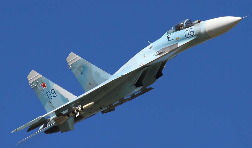 <p>FLANKER J, Sukhoi Su-27SM/2/3 (Single seat, Air brake, right mounted IRST, No canards, Smooth tail spike)</p>