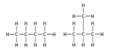 <p>23) Use the following figure to answer the question.</p><p class="p1">The two molecules shown in the figures are best described as ________.</p><p class="p1">A) enantiomers</p><p class="p1">B) structural isomers</p><p class="p1">C) <em>cis-trans</em> isomers</p><p class="p1">D) chain length isomers</p>