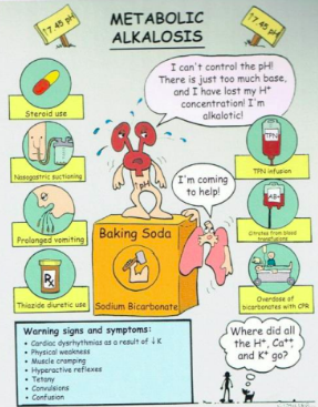 <p>Not a respiratory issue; could be low acid (lactic, hydrochloric) or too much bicarbonate</p>