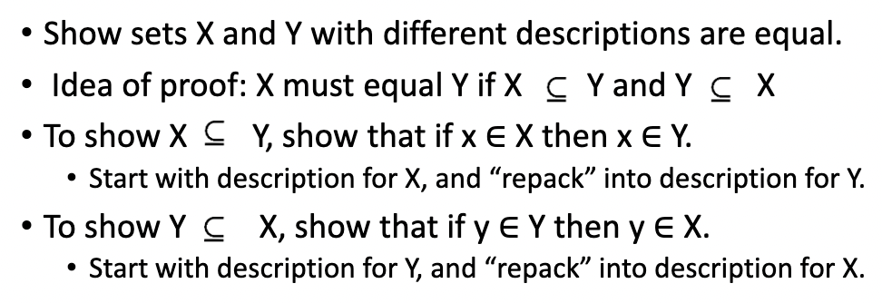 <p><br>If A is a subset of B and B is a subset of A, this implies that A=B.<br>If A is contained within B and B is also contained within A, then both must be equal.</p>