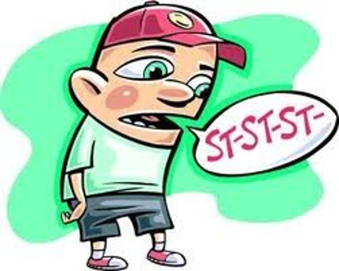 <p>speak with sudden involuntary pauses and a tendency to repeat the initial letters of words</p>