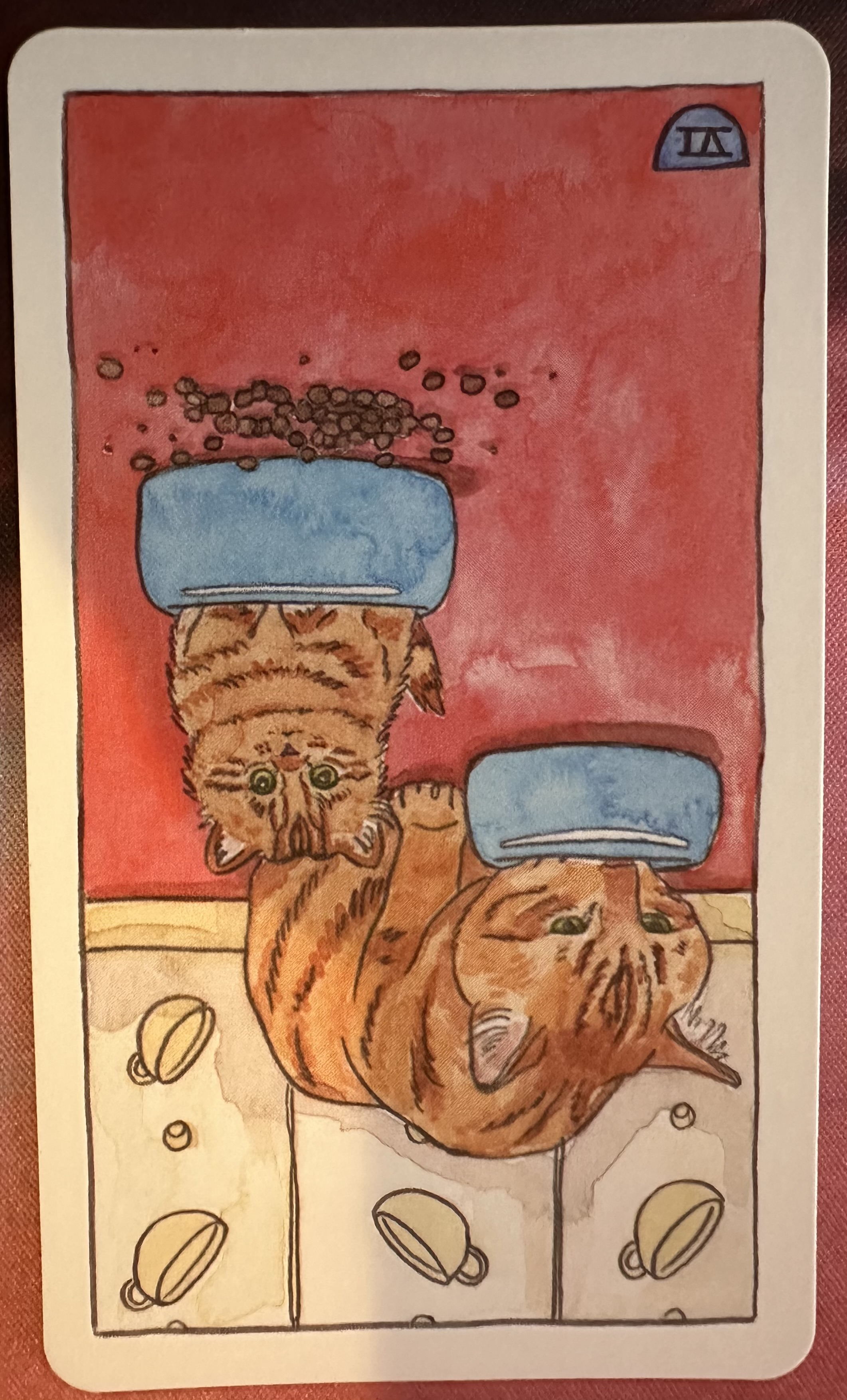 <p>Six of Cups (VI) Reversed</p>