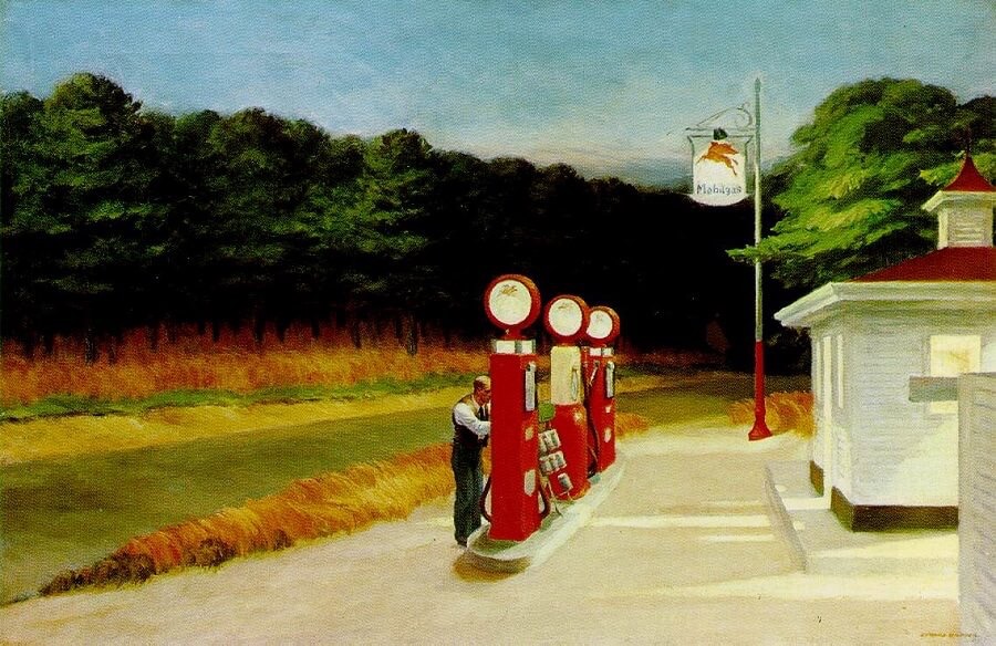 <p>century/mmovement, artist, name, the trees show what, same set up as what, what happens to the man here, theme is what, there is no what here, very what</p>